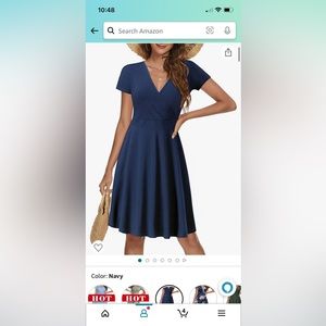 MS Basic Nacy dress. New. Flows dress.